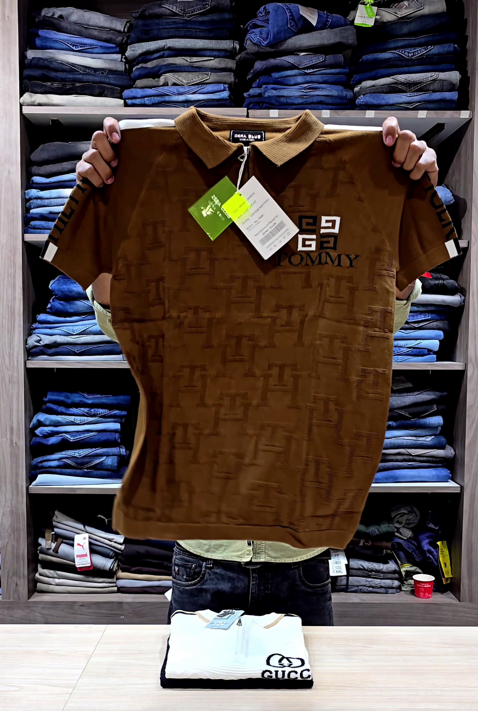 Black Regular Fit Round Neck Men's Sweatshirt by Being Human Clothing - Image 3