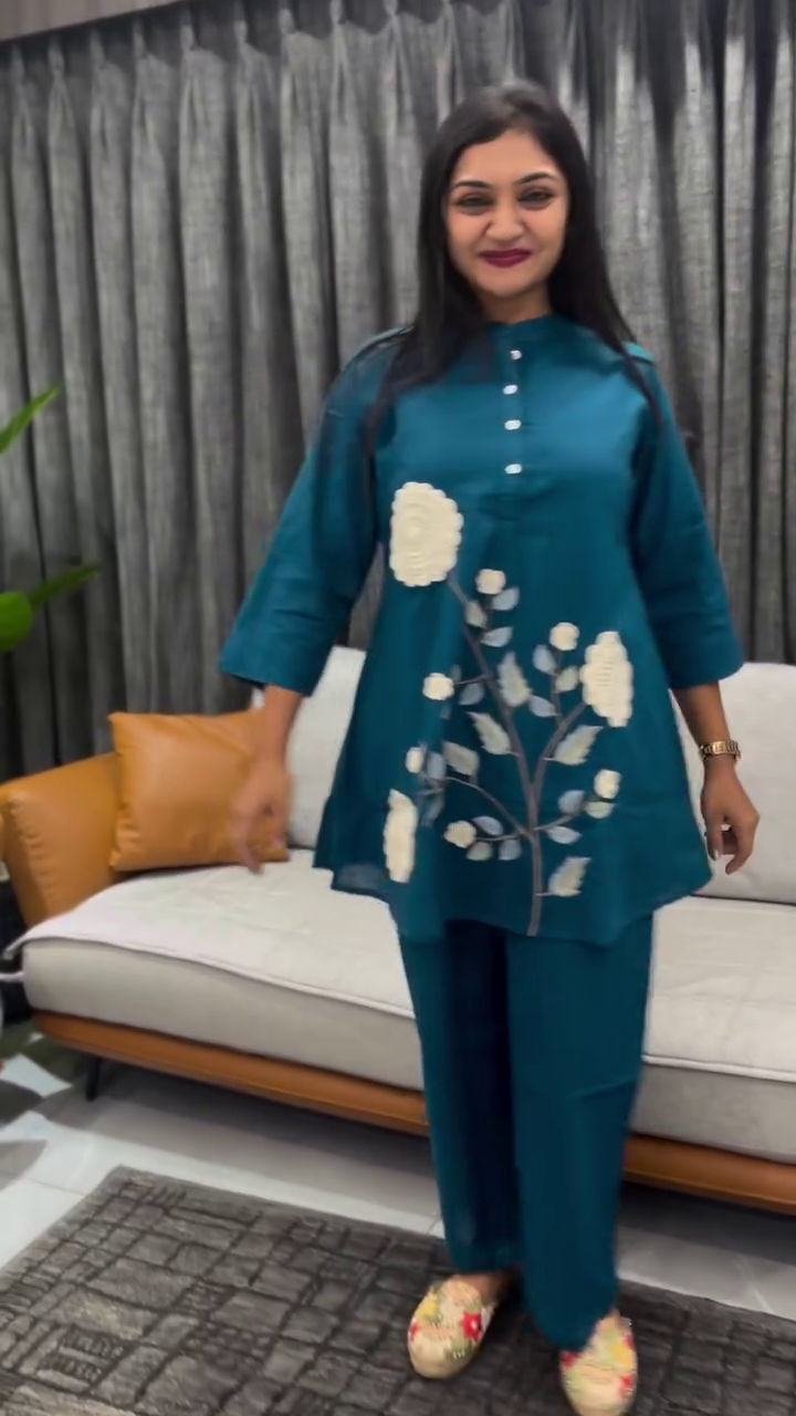 Girl's Floral Print Rayon Kurti - Image 7